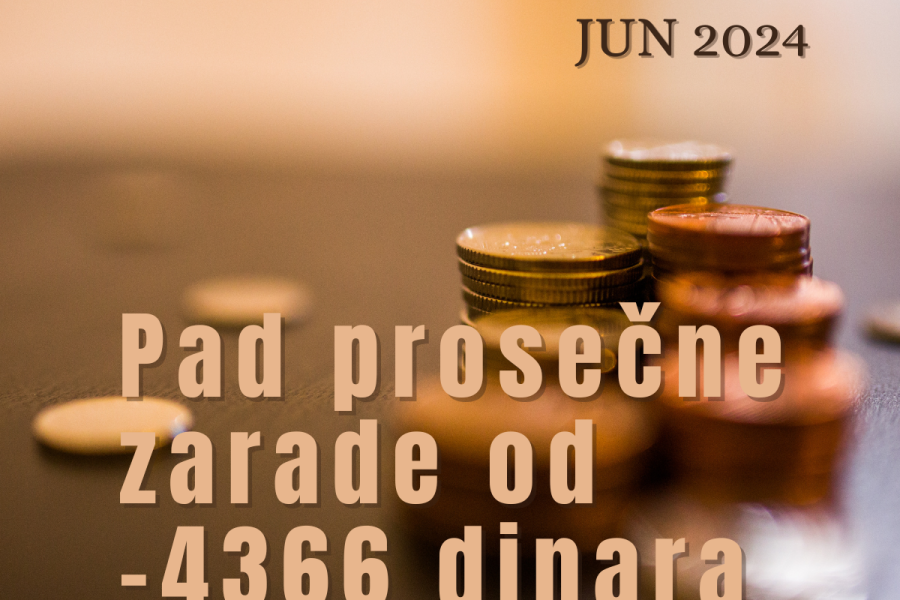 Pad prosečne plate za 4.366 dinara – na kome se sve ovo slomilo?