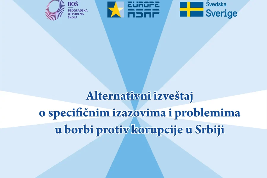 Alternativni izveštaj o speciičnim izazovima i problemima u borbi protiv korupcije u Srbiji
