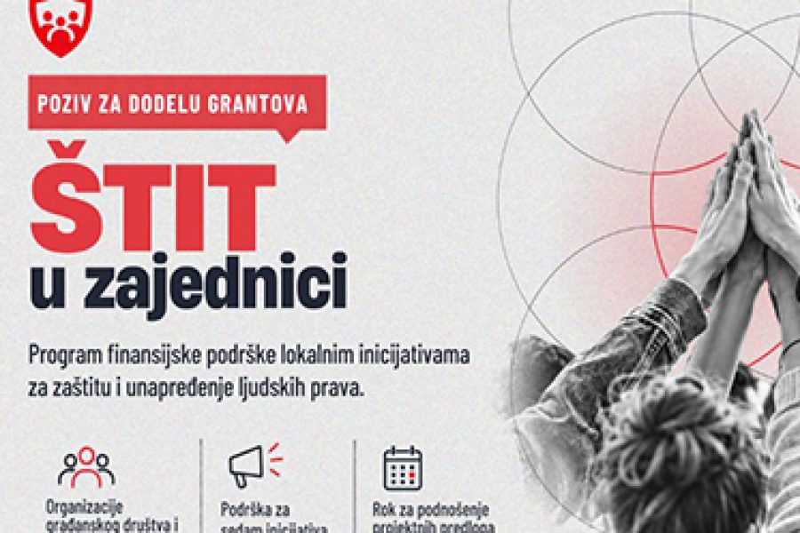 Otvoren poziv Programa finansijske podrške ŠTIT u zajednici!